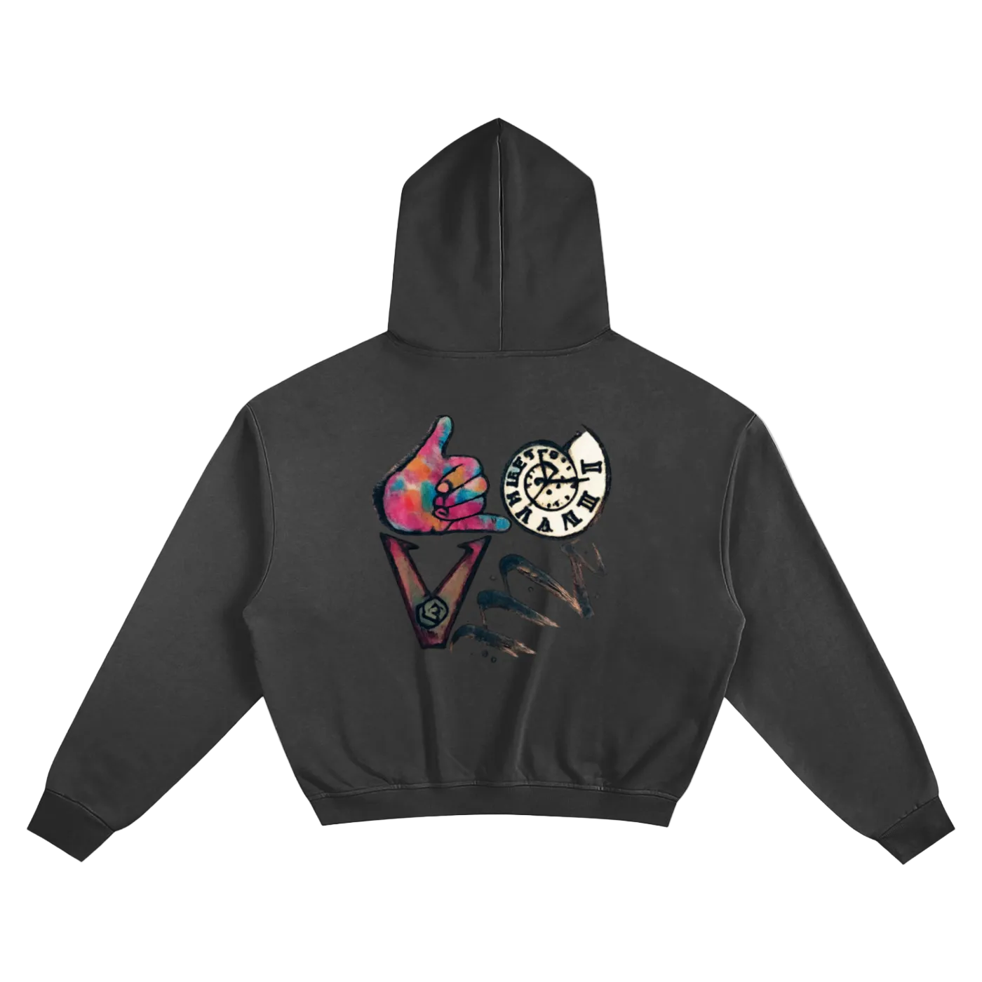 RYGAI Love Tattoo Hoodie BLK